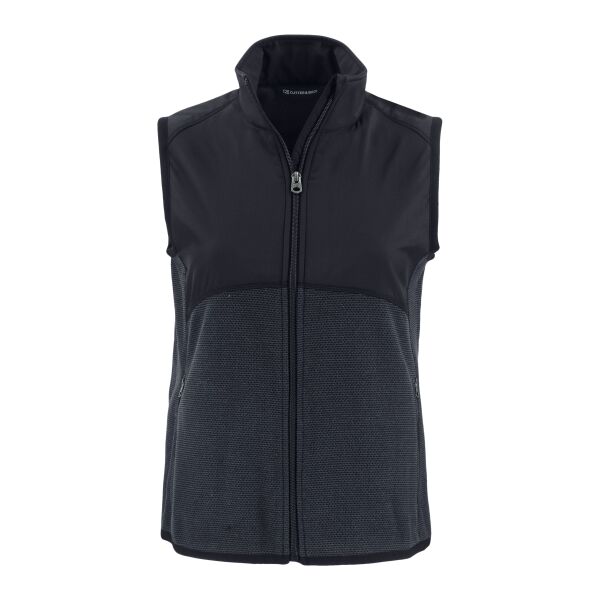 Cutter & Buck Hunts Point Recycled Fleece Womens Hybrid Full Zip Vest Thumbnail