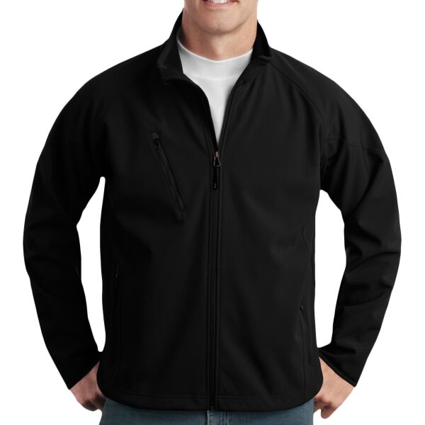 Port Authority Tall Textured Soft Shell Jacket Thumbnail